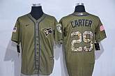 Blue Jays 29 Joe Carter Olive 2020 Nike Cool Base Jersey,baseball caps,new era cap wholesale,wholesale hats